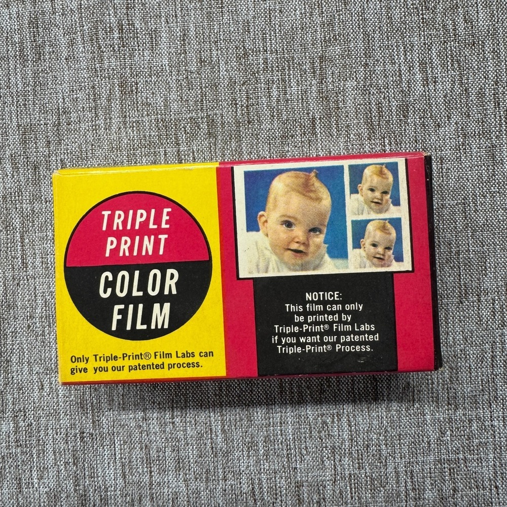 Famous Brand Triple Print Color Film 126 Cartridge 12 Exp. 1970 35mm